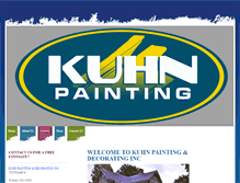 Tablet Screenshot of kuhn-painting.com